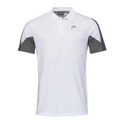 Koszulka polo tenisowa męska HEAD Club 22 Tech Polo white/navy L