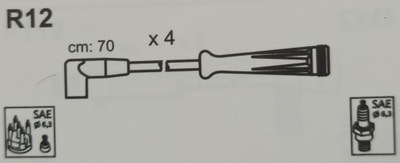 Шланг запалювання renault r12 фото №1