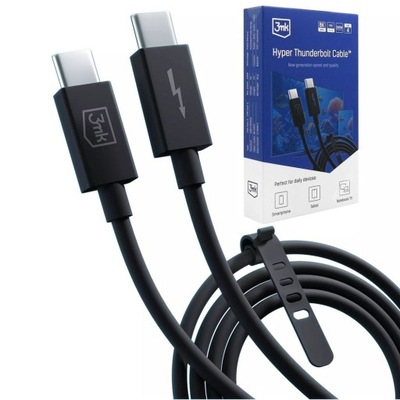 3mk Kabel USB-C Thunderbolt 3 USB4 40Gb/s 8K 60Hz - 100cm