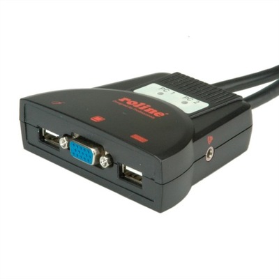 Przełącznik KVM Switch VGA 2 komputery Audio USB