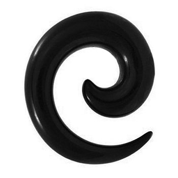 Akrylowa czarna spirala 5 mm