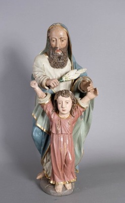Święty Józef z małym Jezusem. XIX wiek