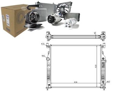 NISSENS РАДИАТОР ДВИГАТЕЛЯ MERCEDES GL (X164) M (W1