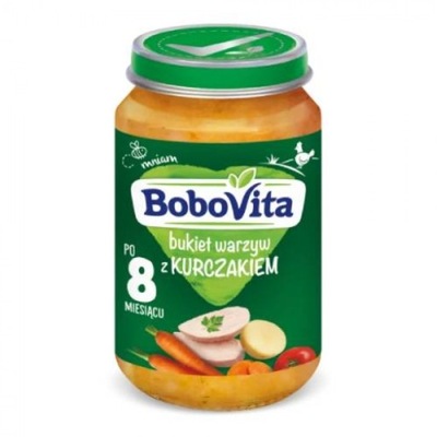 BoboVita Obiadek Bukiet warzyw z kurczakiem - 190g