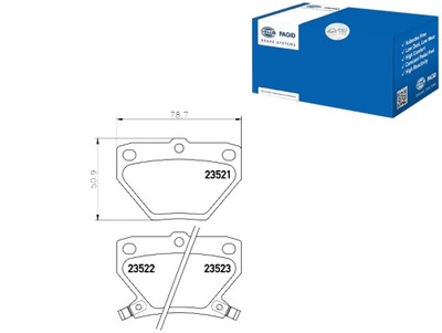 HELLA PAGID ZAPATAS DE FRENADO 446620090 446652020 4  