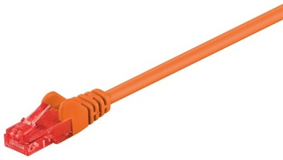 Kabel sieciowy LAN UTP CAT 6 RJ45 pomarań. 1.5m