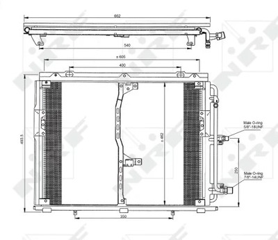 NRF 35229 КОНДЕНСАТОР, КОНДИЦИОНЕР