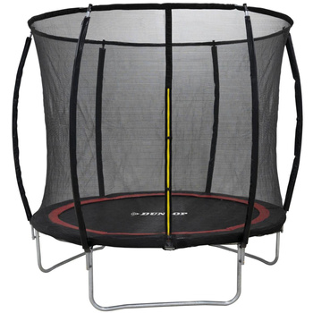 TRAMPOLINA DUNLOP PREMIUM Z SIATKĄ WEWNETRZNĄ fi244cm