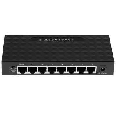 1x przełącznik Fast Ethernet VLAN Switch / 8Port