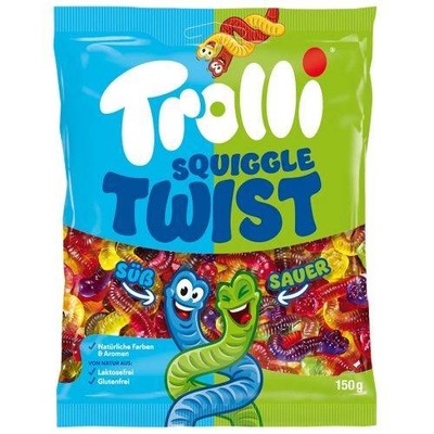 Import z NIEMIEC Trolli Squiggle Twist Suss & Sauer Żelki 150 g