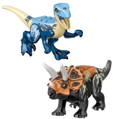 Dinozaury małe - Triceratops i Velociraptor