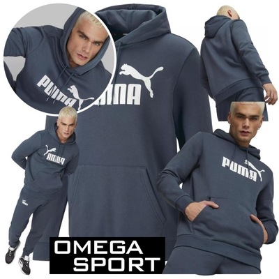 bluza kangurka męska puma sportowa gładka