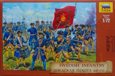 Zvezda 8048 Figurki Swedish Infantry [1687-1721] 1:72 24H