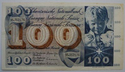 SZWAJCARIA 100 FRANKÓW 1973