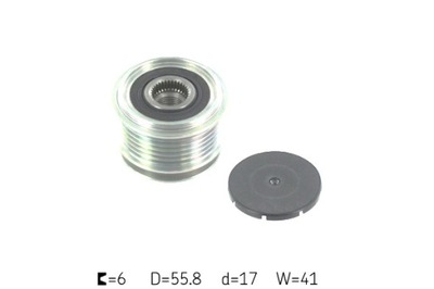 SKF КОЛЕСО ШКИВ ГЕНЕРАТОРА AUDI A1 A2 A3 A4 B6 A4 B7 A6 C6 Q3 TT