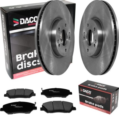 Тормозные диски i тормозные колодки hyundai santa fe ii 09- перед фото №1