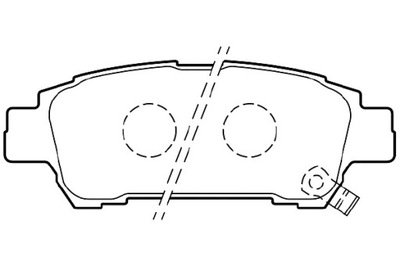 VALEO КОЛОДКИ ТОРМОЗНЫЕ TOYOTA AVENSIS VERSO 01-09 ЗАД