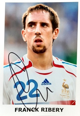 FRANCK RIBERY zdjęcie z AUTOGRAFEM Bayern