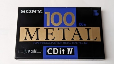 SONY CDit IV Metal 100 1990 Japan 1szt.