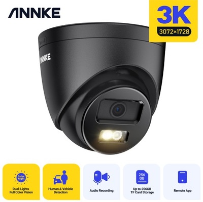 AC500 Kamera Annke 3K Kamera IP z podwójnym światłem PoE
