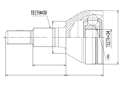 Nty npz-dw-006 набор шарнир, wał приводной фото №1