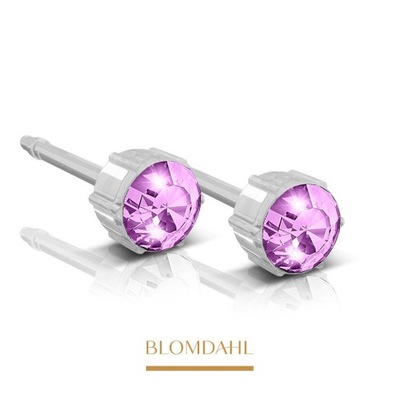 Blomdahl Kolczyk Amethyst 4 mm SFJ 2 Szt