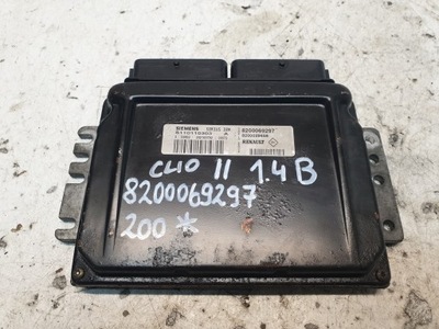 Блок керування бортовий комп'ютер двигуна renault clio ii 1.4 бензин 8200069297 фото №1