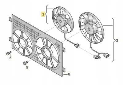 VENTILADOR DE ACONDICIONADOR VW TOURAN 2.0 TDI 140KM  