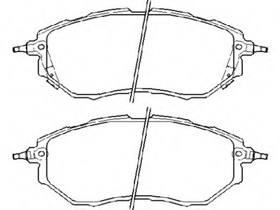 Тормозные колодки ham. перед subaru tribeca 05-, legacy 03- фото №1
