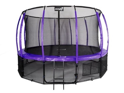 Trampolina Ogrodowa Jumpi 487cm/16FT Maxy Comfort Plus Fioletowa Z Wewnętrz