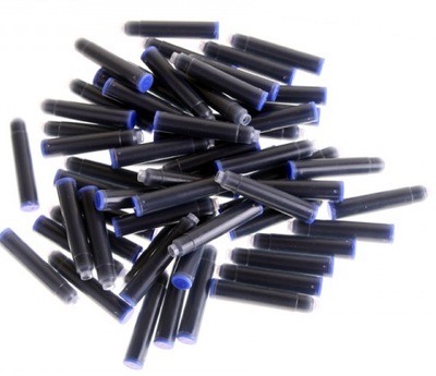 NABOJE DO PIÓRA NIEBIESKIE MEGA PACK 100 SZT.