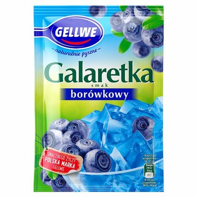 Gellwe galaretka smak borówkowy 75g