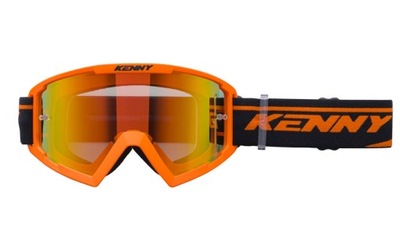 KENNY RACING GOGLE MODEL TRACK+ KID / JUNIOR / DZIECIĘCE ORANGE - RED LENS