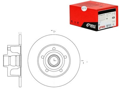 REMSA ДИСКИ ТОРМОЗНЫЕ ТОРМОЗНЫЕ 8D0615301B 8DO615601B 8D061