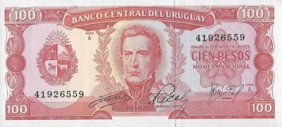 Urugwaj - 100 Pesos - 1967 - P47a - St.1