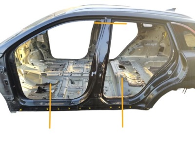 Порог левый блок двигателя средний kia niro ev i lift 2020-2022 цвет agt фото №1