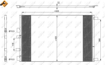 CONDENSADOR DE ACONDICIONADOR RENAULT SCENIC 02-  