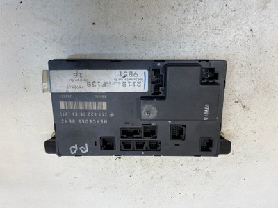 Блок управления дверь mercedes w211 2118201685 фото №1