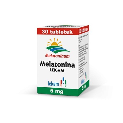 Melatonina LEK-AM, Melatoninum 5 mg, 30 tabletek