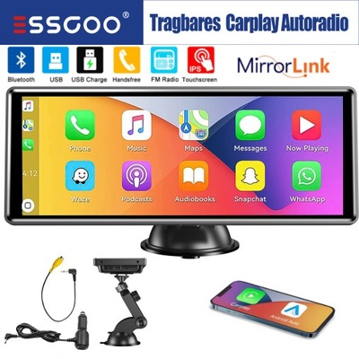 10"Radio samochodowe CARPLAY ANDROID AUTO MULTIMEDIALNA MONITOR EKRAN DOTYK