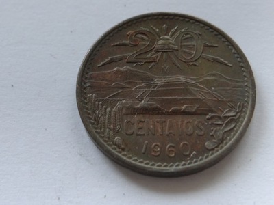 [10854] Meksyk 20 centavos 1960 r. st. 2