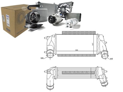 Nissens інтеркулер ford b-max ecosport fiesta vi фото №1