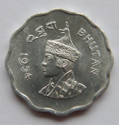 BHUTAN 10 CHETRUMS 1974