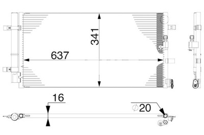 MAHLE КОНДЕНСАТОР КОНДИЦИОНЕРА AUDI A4 ALLROAD B8 A4 B8 A5 Q5 2.0-3.0D фото