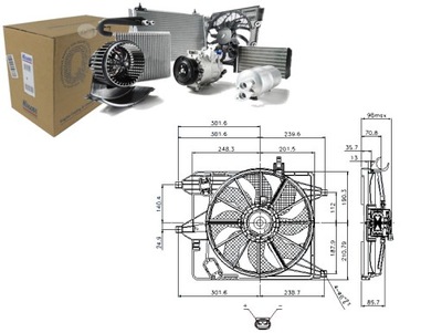 Nissens 85252 вентилятор, охлаждение двигателя фото №1