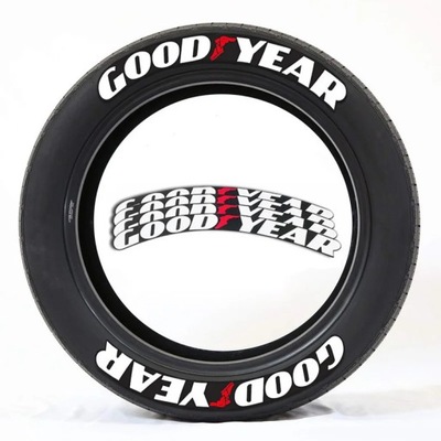 3D Cool Car Letter Sticker and Decals for GOOD YEAR Lettering Wheel ~54141