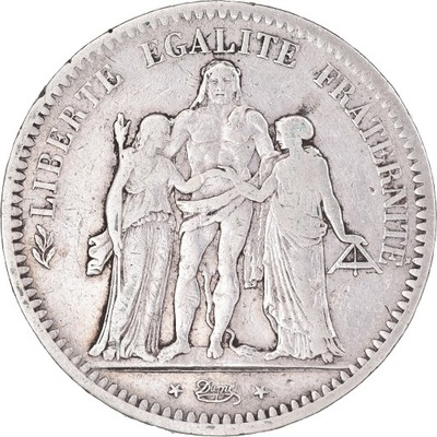 Moneta, Francja, Hercule, 5 Francs, 1848, Paris, F