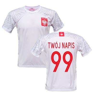 Koszulka Piłkarska POLSKI POLSKA TWÓJ NADRUK r. XL