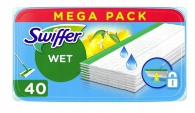 Swiffer Sweeper, Podlahové utierky na mop Citrus Fresh, 40 ks