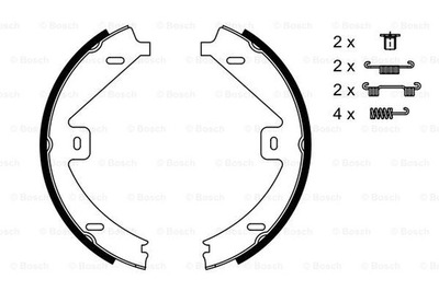 КОЛОДКИ ТОРМОЗНЫЕ BOSCH 0 986 487 752 0986487752